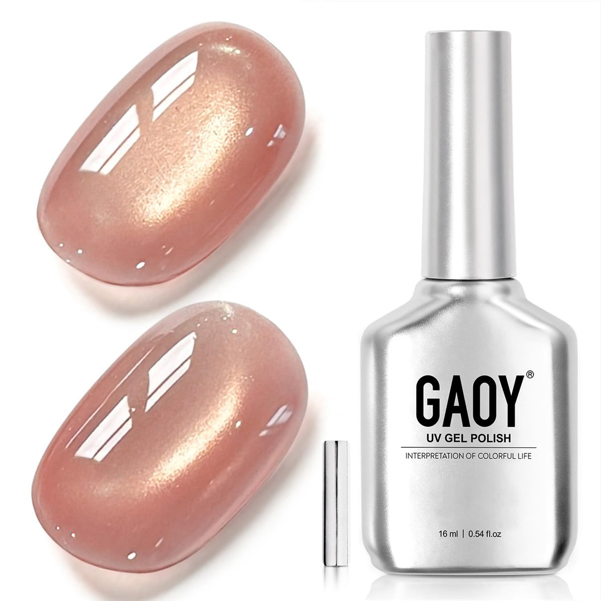 Vernis à ongles gel GAOY 16ml couleur rose saumon et magnet