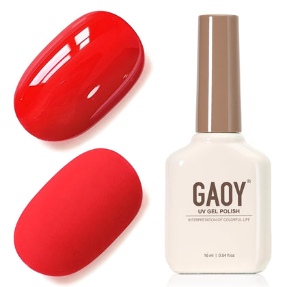 Vernis à Ongles Gel GAOY 16ml Prima Red vue avant