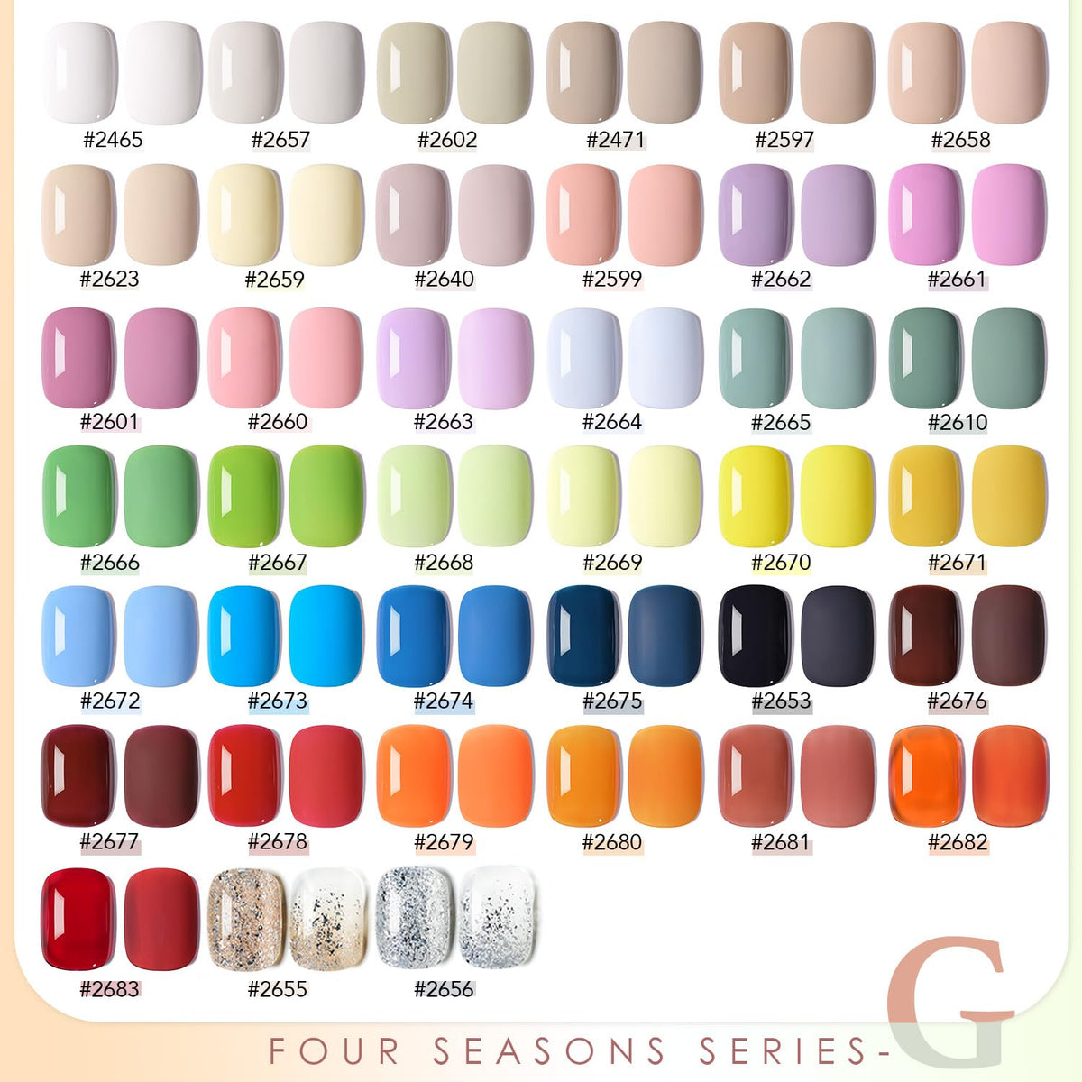 Vernis à ongles gel GAOY 39 couleurs différentes