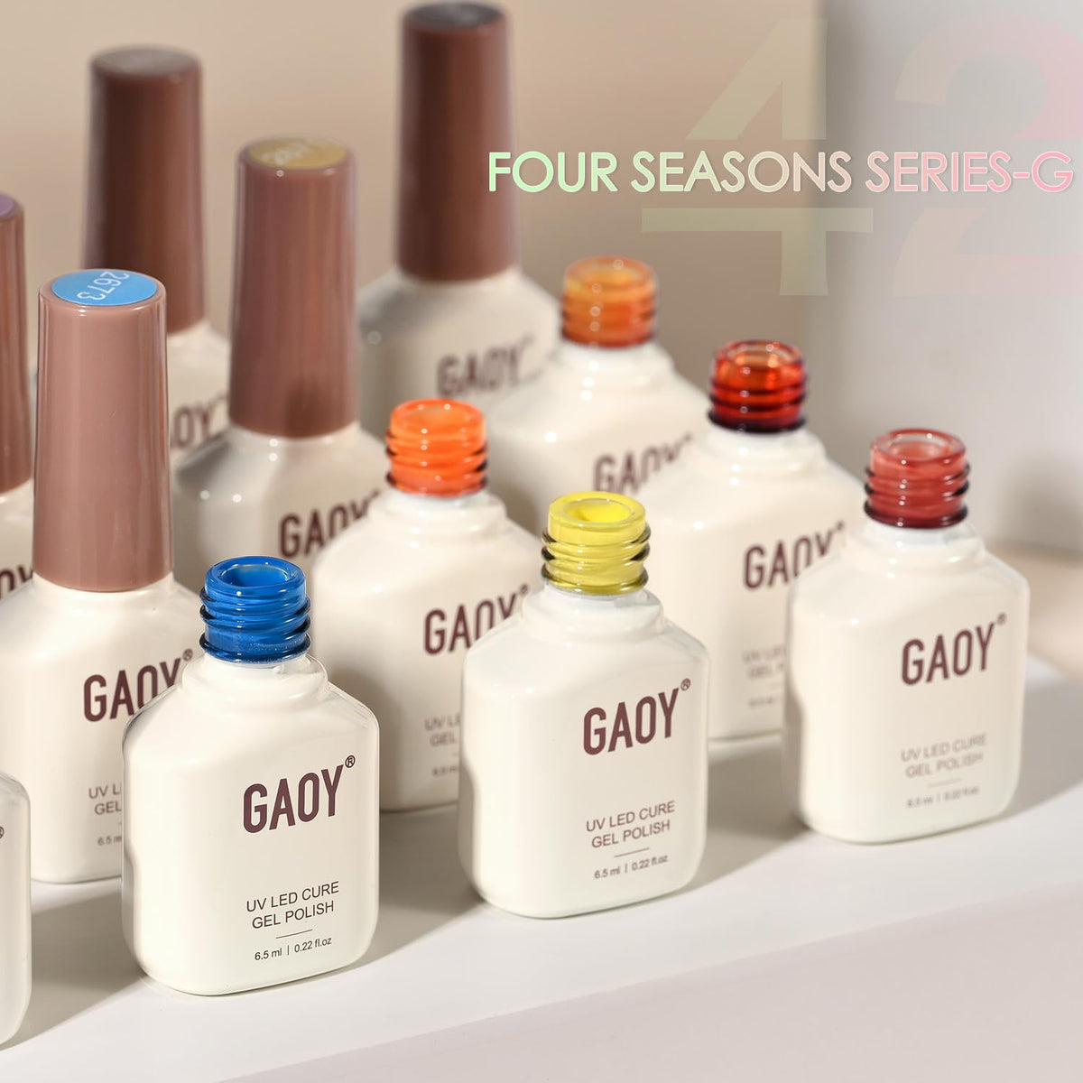 Vernis à ongles gel GAOY 39 couleurs en packaging