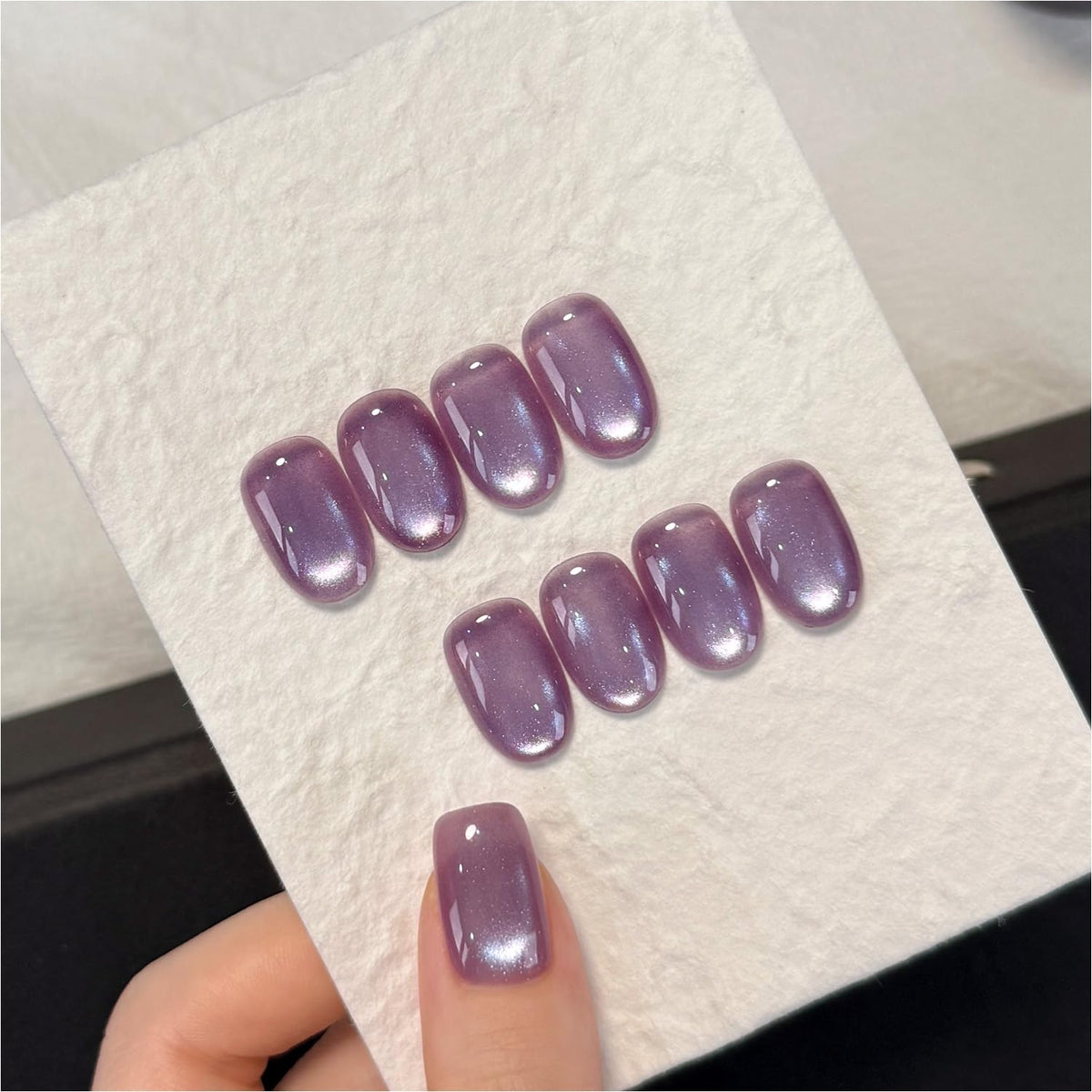 Vernis à Ongles Gel GAOY Cat Eye Violet 16ml vue de face