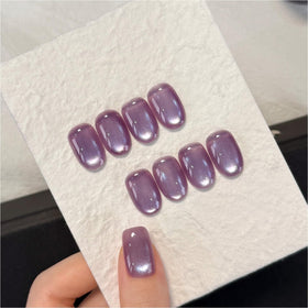 Vernis à Ongles Gel GAOY Cat Eye Violet 16ml vue de face