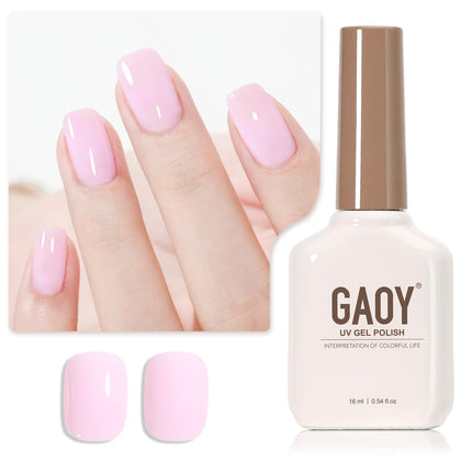Vernis à Ongles Gel GAOY en rose 16ml vue de face