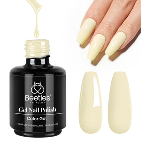 Vernis à ongles gel jaune beetles 15ml devant