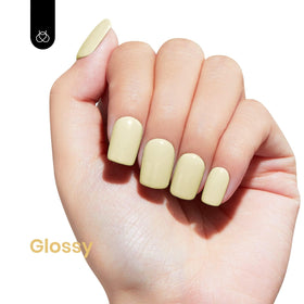 Vernis à ongles gel jaune beetles 15ml étiquette