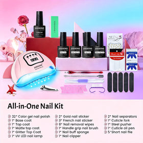 Vernis à ongles gel JODSONE couleur nude et noire