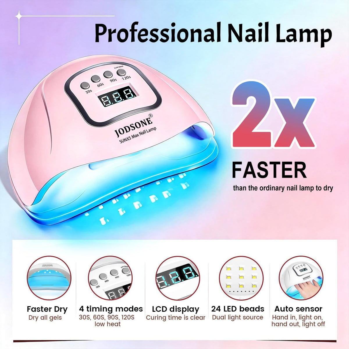 Vernis à ongles gel JODSONE en packaging attractif