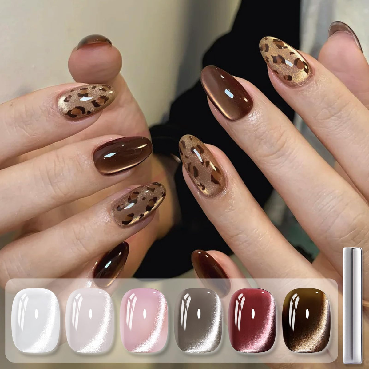 Vernis à ongles gel magnétique Cat avec finition brillante