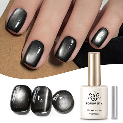 Vernis à Ongles Gel Magnétique Noir Born Pretty 15ml vue avant