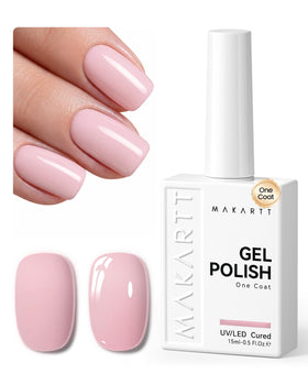 Vernis à Ongles Gel Makartt 15ml couleur rose, vue de face