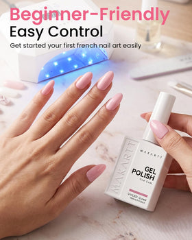 Vernis à ongles gel Makartt avec lampe UV/LED utilisée pour durcissement