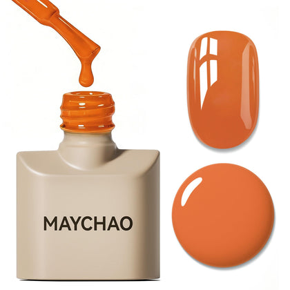 Vernis à Ongles Gel MAYCHAO 15ml couleur orange vue avant