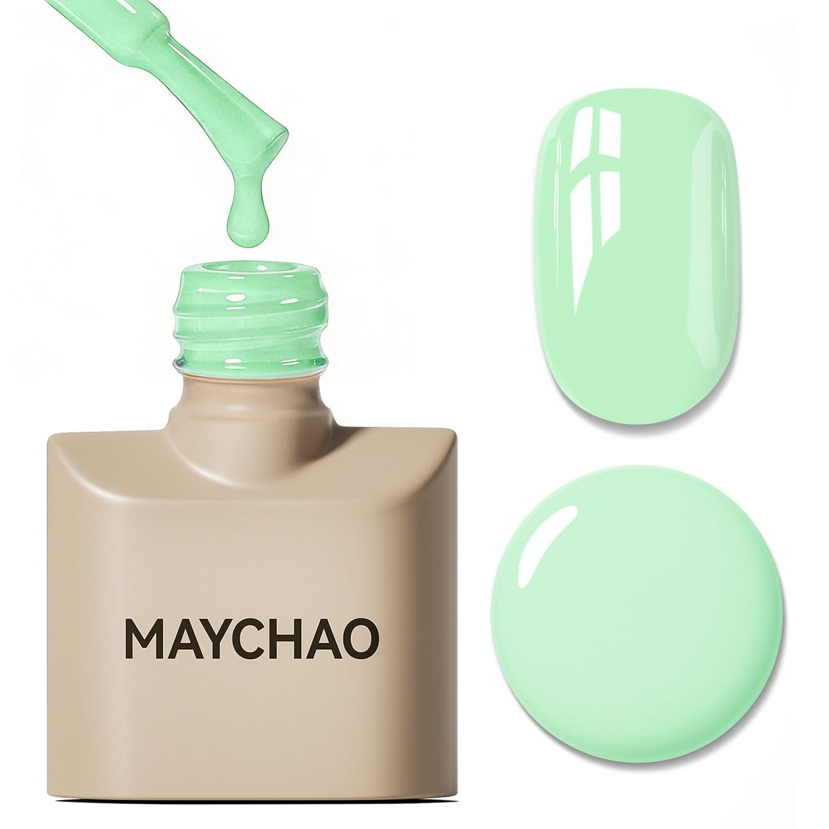 Vernis à ongles gel MAYCHAO 15ML couleur vert menthe