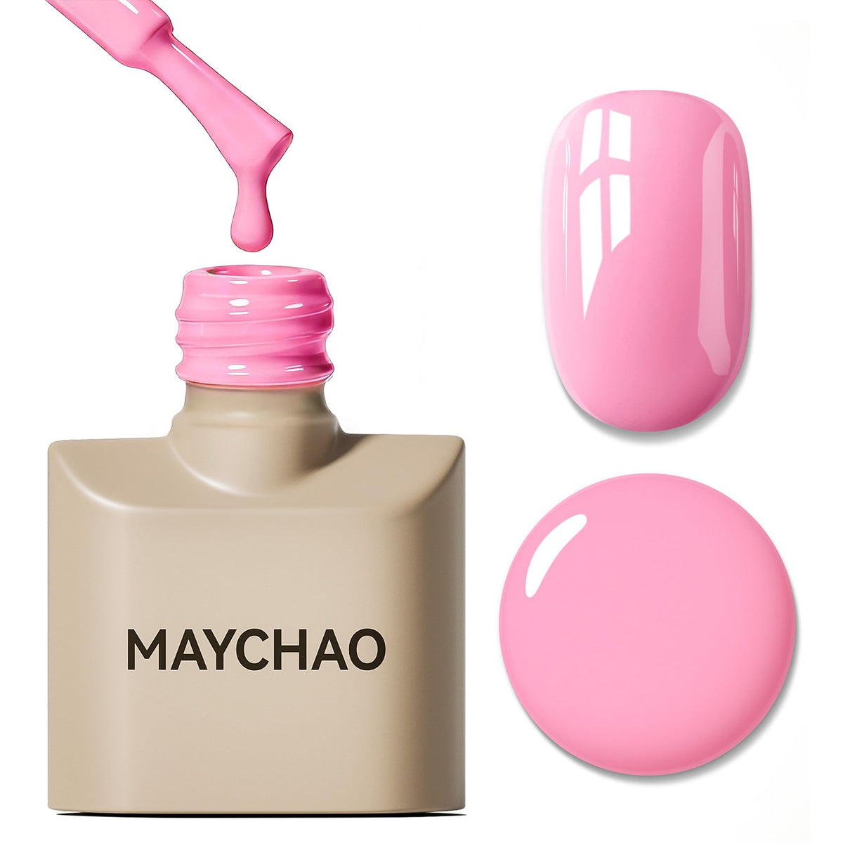 Vernis à Ongles Gel MAYCHAO 15ML Rose Pastel, vue avant