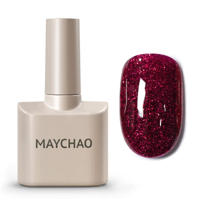 Vernis à ongles gel MAYCHAO 15ML rouge bordeaux vue avant