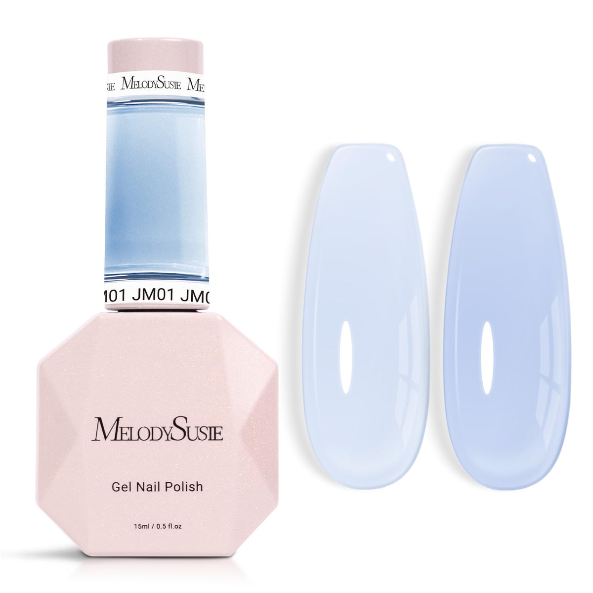 Vernis à Ongles Gel MelodySusie Jeweliver bleu clair 15 ml vue de face