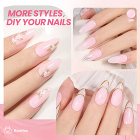 Vernis à ongles gel nude Beetles 15ml côté