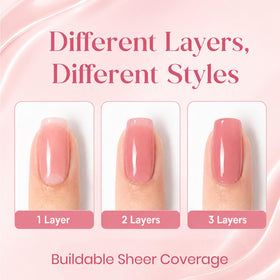 Vernis à ongles gel nude Beetles couleur c389 sur un support