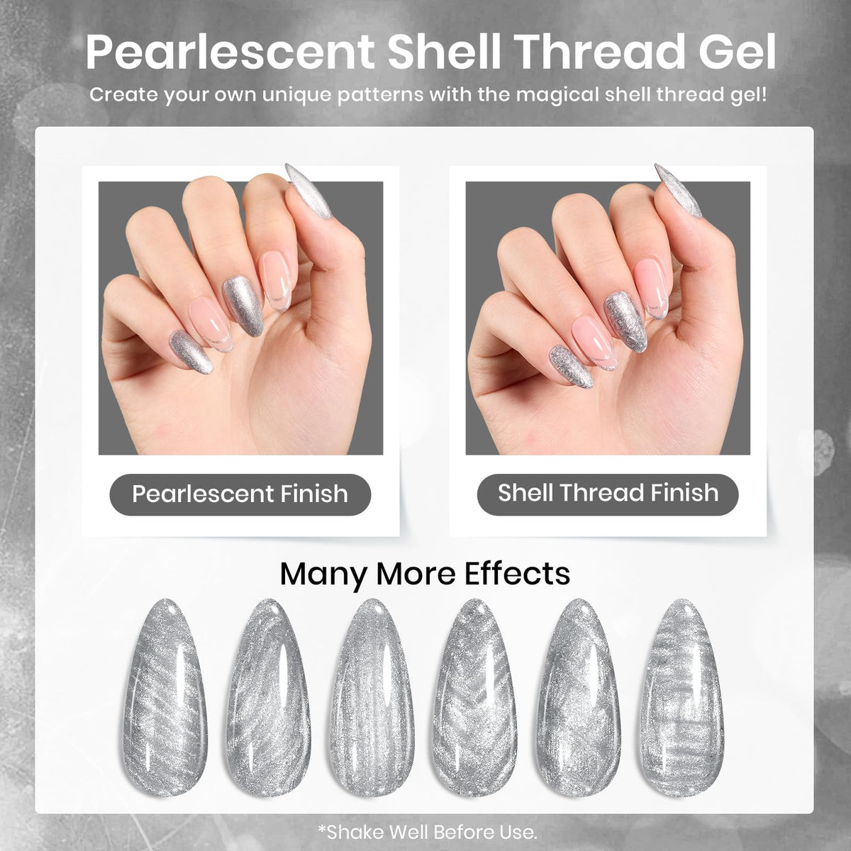 vernis à ongles gel pailleté beetles avec finition pailletée