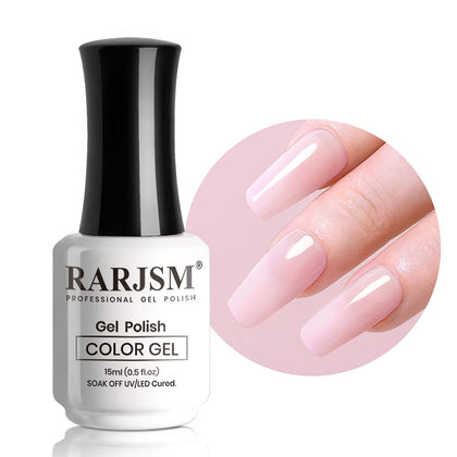 Vernis à ongles gel rose lait RARJSM 15ML vue avant