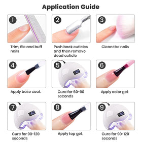 Vernis à ongles gel rose transparent RARJSM 15ml, couleur sur plusieurs couches
