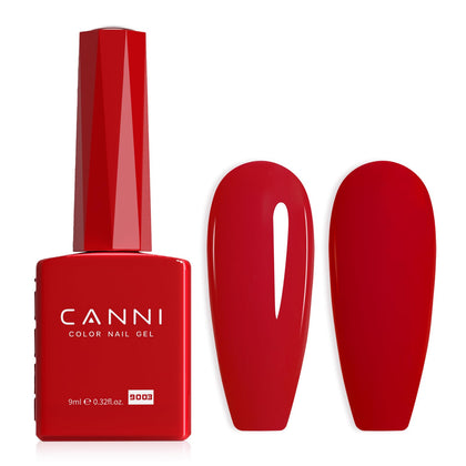Vernis à ongles gel rouge CANNI vue de face