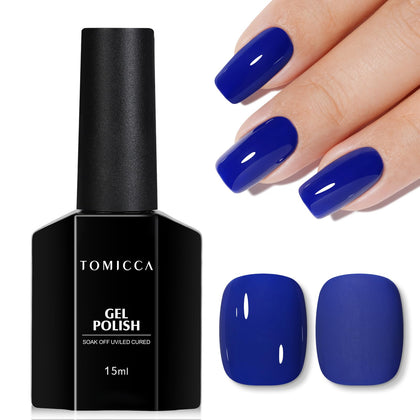 Vernis à Ongles Gel TOMICCA bleu royal 15ML vue avant