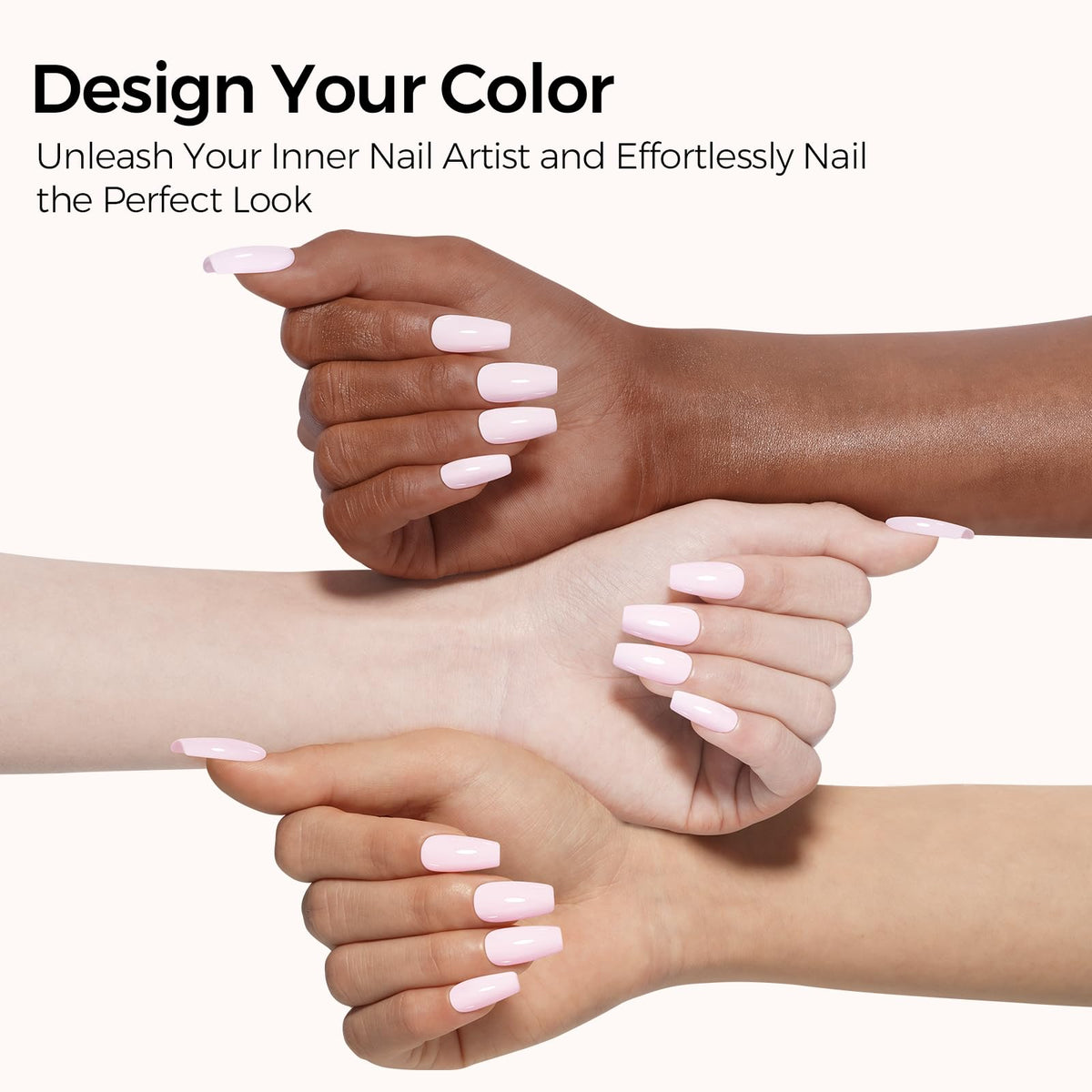 Vernis à Ongles Gel TOMICCA rose avec étiquette
