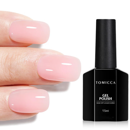 Vernis à Ongles Gel TOMICCA Rose Milky avant