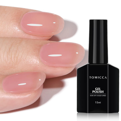 Vernis à Ongles Gel TOMICCA Rose Pêche 50g - vue avant