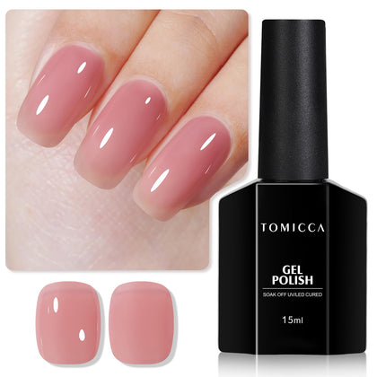 Vernis à ongles gel TOMICCA rouge raisin vue avant