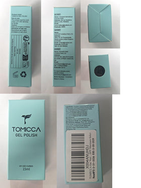 Vernis à ongles gel TOMICCA sur un fond élégant