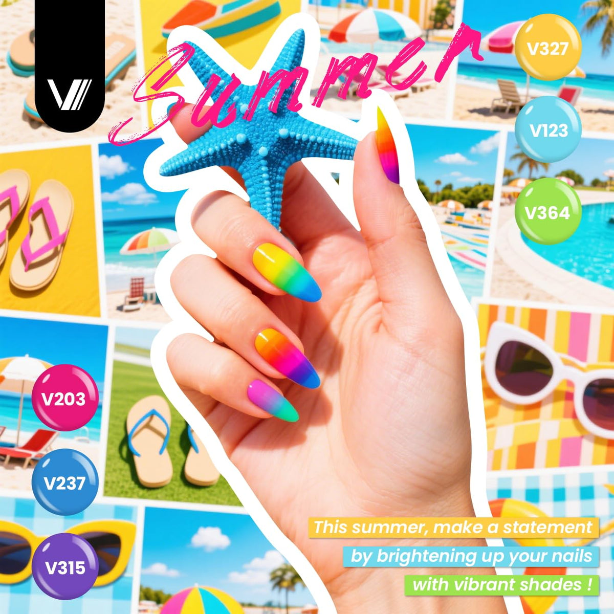 Vernis à Ongles Gel VANREESA en application sur des ongles