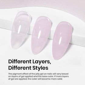 Vernis à ongles gel violet jelly beetles 15ml sur un fond neutre