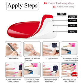 Vernis à ongles gel Vishine en teinte violette dans son emballage