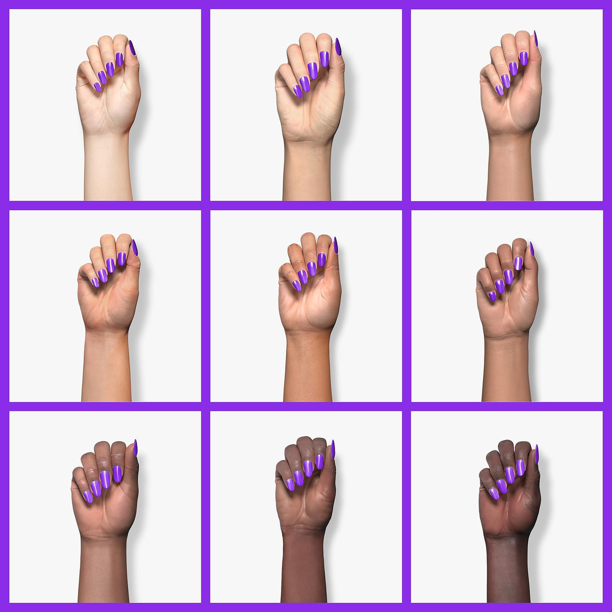 Vernis à ongles gel Vishine sur des ongles manucurés