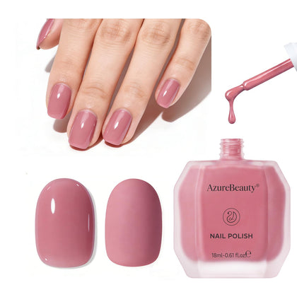 Vernis à ongles Hazy Rose 18 ml d'AZUREBEAUTY, bouteille vue de face