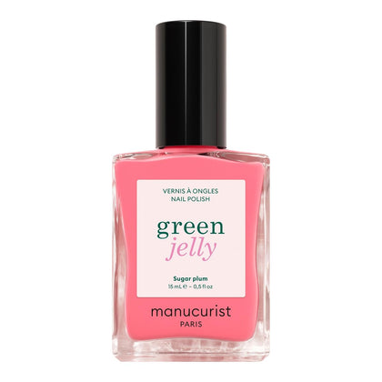 Vernis à ongles jelly Manucurist Sugar Plum rose poudré vue avant