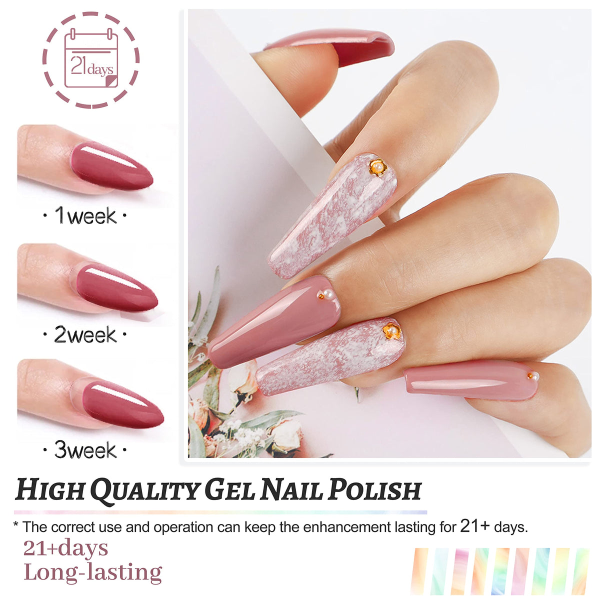Vernis à ongles JODSONE en gel avec finition brillante