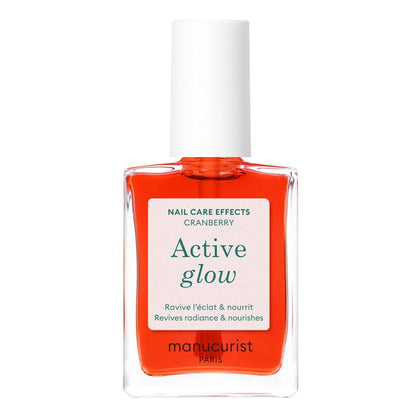 Vernis à Ongles Manucurist Active Glow Cranberry vue de face avec éclat miroir