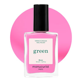 Vernis à ongles Manucurist Bloom rose fluo vue de face