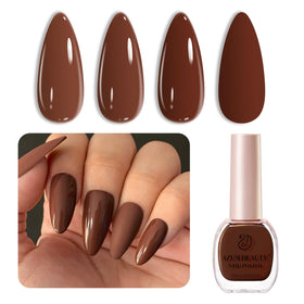 Vernis à ongles marron AZUREBEAUTY 10ml vue de face