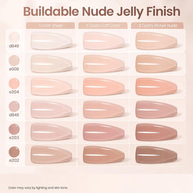 Vernis à ongles nude beetles couleur rose translucide
