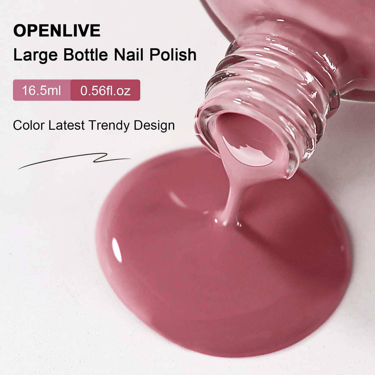 Vernis à ongles OpenLive 16,5ml avec instructions d'utilisation