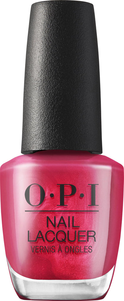 Vernis à ongles OPI 15 Minutes of Flame couleur fuchsia pailleté
