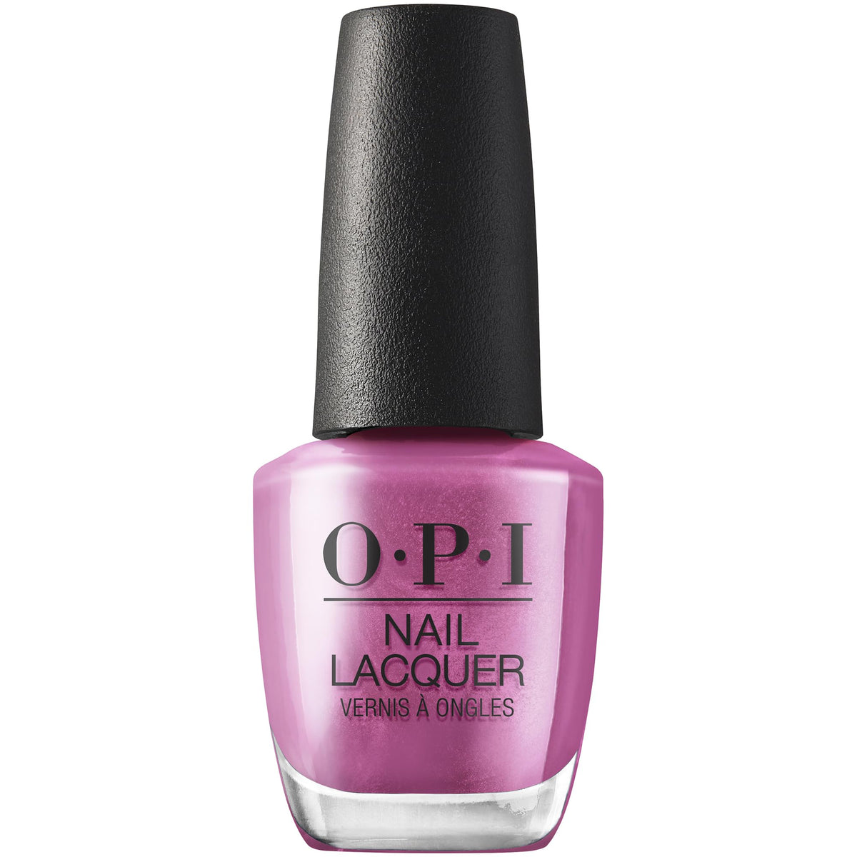 Vernis à ongles OPI CosMIC Drop rose foncé métallique vue avant