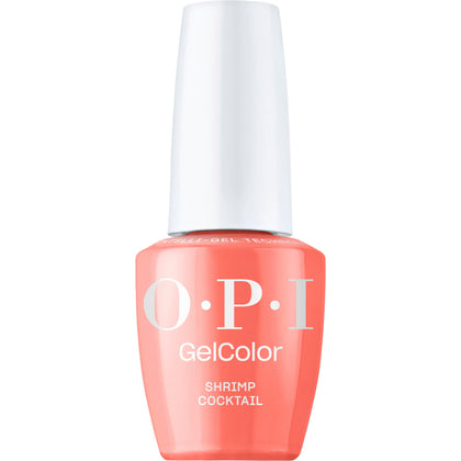 Vernis à ongles OPI GelColor Cocktail de Crevette vue avant avec étiquette