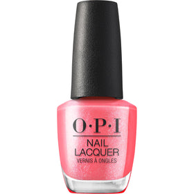 Vernis à ongles OPI If U Like Pinka Coladas rose pailleté vue avant