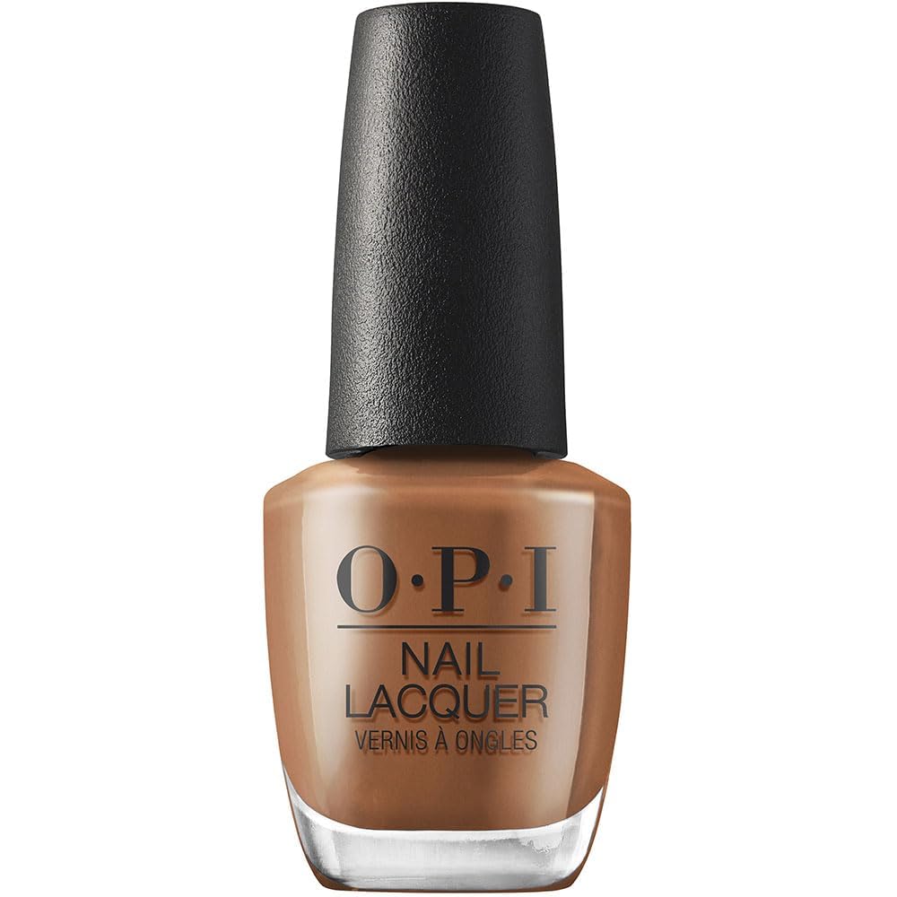 Vernis à ongles OPI Material Gowrl marron foncé, vue avant