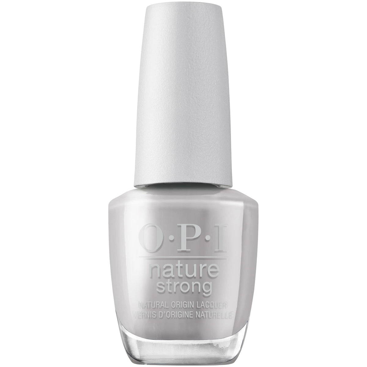 Vernis à ongles OPI Nature Strong gris doux, vue de face